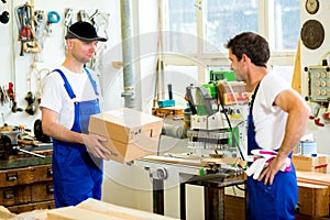 Worker in a carpenter's workshop