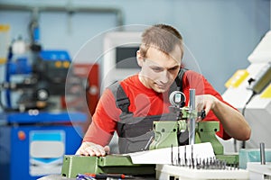 Worker checking tool with optical device