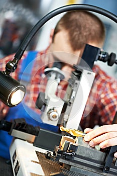 Worker checking tool with optical device