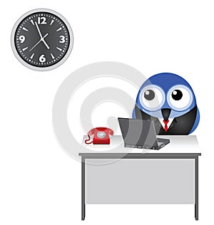 Worker clock watching