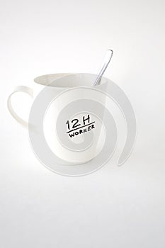 Worker coffee cup