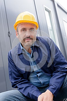 Worker on consruction site