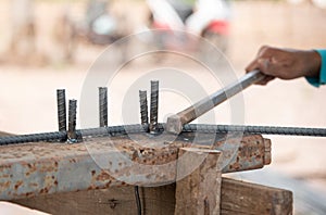 Worker construction site