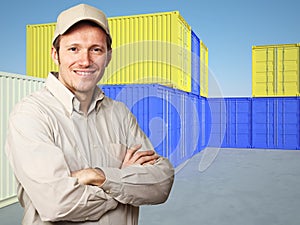 Worker and container