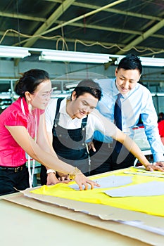 Worker, Dressmaker and CEO in a factory