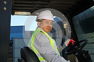 Worker driver of a forklift