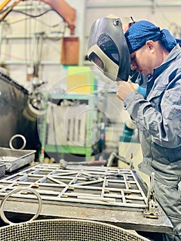 A worker in factory