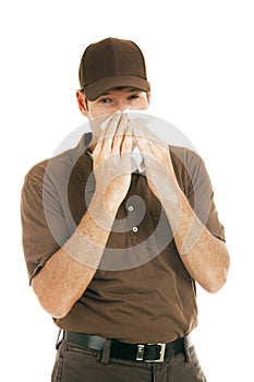 Worker with Flu