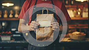 The paper takeaway bag.AI generated image