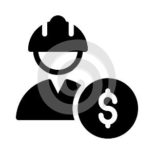 Worker vector thin line icon