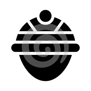 Worker vector glyph flat icon