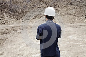 Worker in lignite mine at north of THAILAND