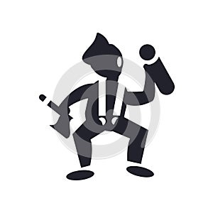 Worker loading icon vector sign and symbol isolated on white background, Worker loading logo concept