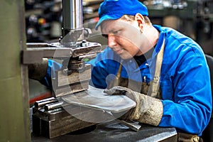 Worker in metal industry