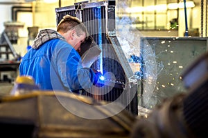 Worker in metal industry