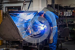 Worker in metal industry