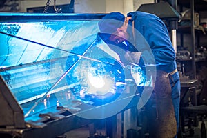 Worker in metal industry