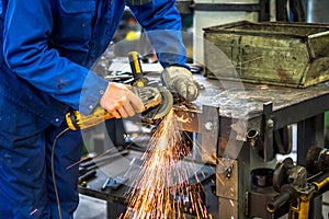 Worker in metal industry