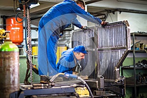 Worker in metal industry