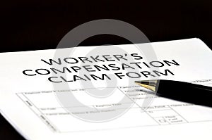 Worker's Compensation Comp Form for Claims