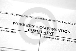 Worker`s Workers Compensation Form Complaint