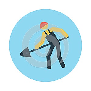 Worker sharing reception  vector flat icon