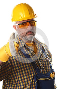 Worker thumbs up