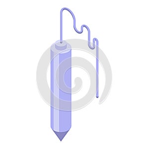 Worker tool icon isometric vector. Drywall construction