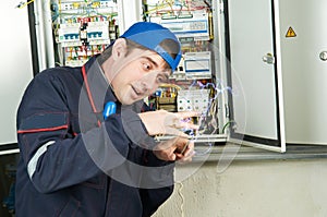 Worker under electric shock