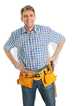 Worker wearing hard hat