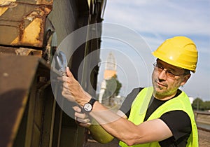 Lavoratore difficile un cappello 