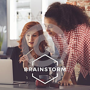 Workers of advertising agency