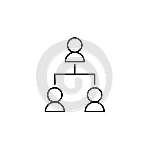 workers communication icon. Element of finance for mobile concept and web apps icon. Thin line icon for website design and