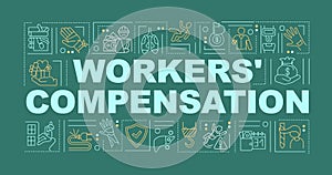 Workers compensation program word concepts banner photo