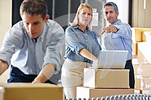 Workers In Distribution Warehouse