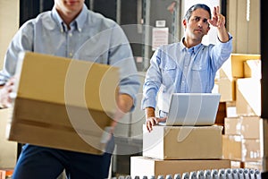 Workers In Distribution Warehouse