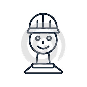 Workers icon vector isolated on white background, Workers sign