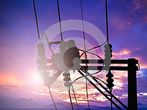 Workers maintenance setting up