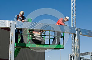 Workers Marking Radius photo