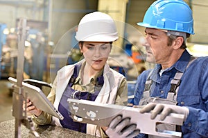 Workers in metallurgical industry