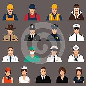 Workers, profession people, photo