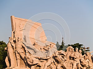 Workers Statue at Tiananmen square photo