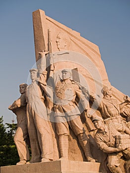 Workers Statue at Tiananmen square photo