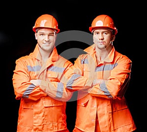 Workers in uniform