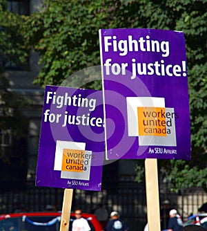Workers United at a Parade