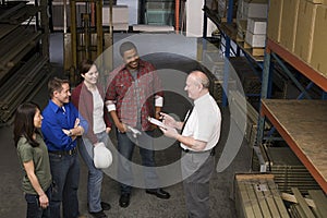 Workers in warehouse