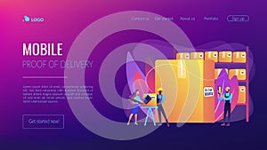 Barcode scanning concept landing page