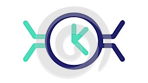 Workflow Automation. Process Optimization Digital Efficiency, vector design Generative AI