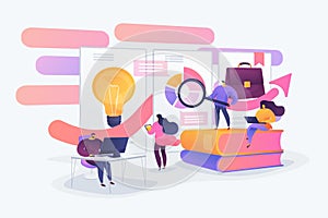 Workflow concept vector illustration
