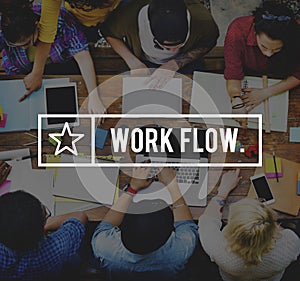 Workflow Efficiency Effective Business Planning Concept